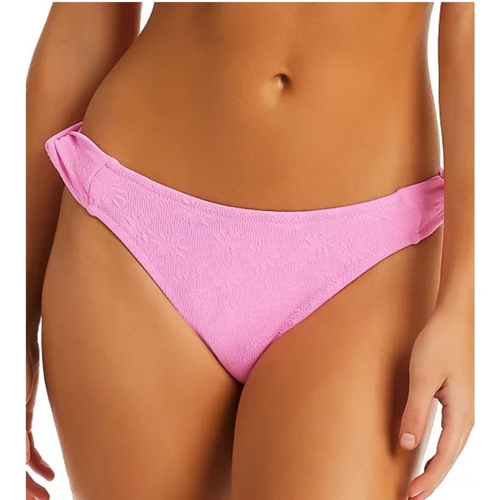 JESSICA SIMPSON Women's Sweet Daisy Twisted Tab Hipster Bikini Bottoms Size XL
